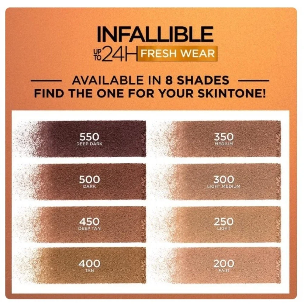 L'Oreal Infallible 24H Fresh Wear Soft Matte Bronzer 550 Deep Dark 0.31oz